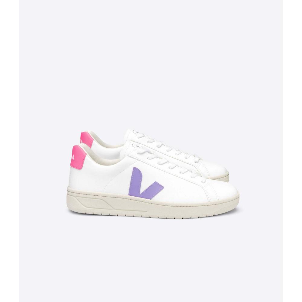 Veja URCA CWL Women\'s Shoes White/Purple/Pink | NZ 563CTV